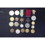 A collection of commemorative Coronation, Jubilee and two Bronze Royal Life Saving Medals,