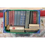 A box containing a quantity of books, Victorian and Edwardian, poetry, essays, etc,