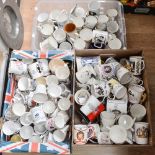 A collection of Royal Commemorative mugs,