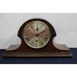 A mahogany cased Westminster chime mantle clock