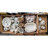 Various Ceramics, including Victorian jugs, teawares, Masons covered dish,