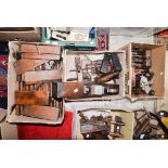 A large collection of wood working tools/planes,