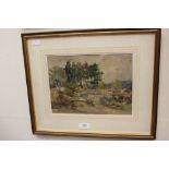 Stanley J Banner (British, 20th Century), watercolour painting of Sutton Park (Sutton Coldfield),
