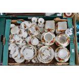A collection of Royal Albert bone china 'Old Country Roses' pattern tableware,