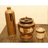 A Royal Doulton stoneware tobacco jar,