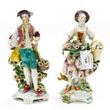 Royal Crown Derby Shepherd with girl collecting eggs,