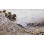 Frederick Williamson (British,1835-1900), Millers Dale, Derbyshire, signed lower left, watercolour,