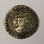 Edward 3rd Groat, Pre Treaty Period, Class G, 1356-61, with annulet in one quarter mm Cross 3,