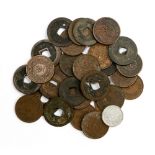 Japan: a bag of 29 Copper and Bronze coins.