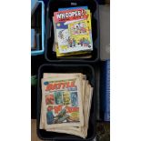 Large collection of vintage United Kingdom, comics including Battle-Action, Buster, Whizzer,