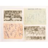 Autographs: A collection of autographs from Manchester City, Manchester United,