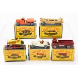 Matchbox: A collection of five Matchbox Series boxed vehicles to comprise: a Diamond T Prime Mover