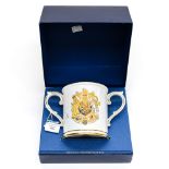 A Royal Worcester commemorative , limited edition Royal Marriage Loving Cup,