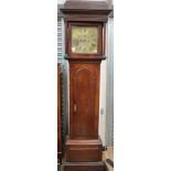 A George III eight day oak longcase clock, circa 1770, the dial inscribed 'William Glover,