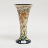 A Moorcroft vase with a flared rim in the 'Imogen' pattern, 1st quality,