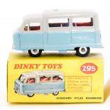 Dinky: A boxed Dinky Toys '295' Minibus, blue and grey colour way.