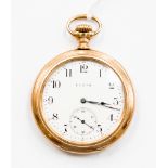 An Elgin gilt metal pocket watch,