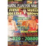 Boxing Interest: A collection of on site boxing posters comprising: a Tim Witherspoon v.