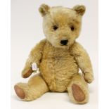 Chiltern: A Chiltern, mohair teddy bear, George, brown and black glass eyes,