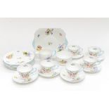 A Shelley Wild Flowers teaset (21)