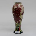 A Moorcroft waisted vase in the 'Fairies Foxglove' pattern, 1st quality, unusual colourway,