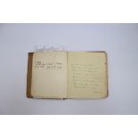 An Edwardian album/notebook containing humorous verse, poems etc, many relating to World War One,