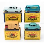 Matchbox: A collection of four Matchbox Series boxed vehicles to comprise: Ford Zodiac No.