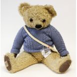 Chad Valley: A Chad Valley, blonde mohair teddy bear, Bruin, brown and black glass eyes,