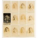 Postcards: A collection of eleven postcards of the Sheffield Wednesday team, dating 1907,
