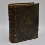 A leather bound family Bible, Revd.