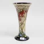 A Moorcroft vase from the Shakespeare collection in the Imogen pattern in an unusual colourway,