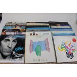 A collection of vinyl records dating from 1977 to 1991,