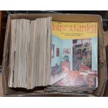 Large collection, 50 or more, 1950s-1960s 'House & Garden' magazines.