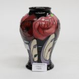 A Moorcroft vase in the Bella Houston pattern, 1st quality, designed by Emma Bossons,