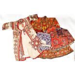Two Indian embroidered child's dresses,