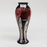 A Moorcroft vase in the Bella Houston pattern, 1st quality, designed by Emma Bossons,