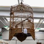 Early 20th century bamboo bird cage
