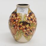 A Moorcroft trial vase in the Hydrangea pattern, 1st quality, unusual colourway,