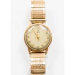 A Rolex 'Tudor' gentleman's 9ct gold wrist watch,