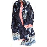 A Chinese silk kimono,