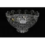 A Waterford cut crystal bowl, King of Connaught design,