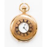 A 9ct Tarannes half Hunter pocket watch,