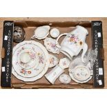 Royal Crown Derby 'Posie' pattern part coffee set, including coffee pot, milk, sugar,