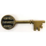 Clipstone Sidings: A large brass key belonging to Clipstone Sidings,