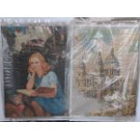 A collection of four various jigsaws, all early 20th Century depicting St Paul's Cathedral,