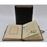 Two Victorian photograph albums