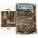 Hornby: One box of assorted Hornby Dublo locomotives and tenders to include: BR 80054, 2-6-4,