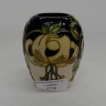 A Moorcroft vase in the Trig pattern, 1st quality,