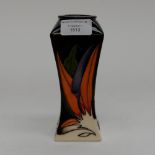 A Moorcroft square vase in the 'Paradise Found' pattern, 1st quality, designed by Vicki Lovatt,