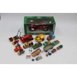 A collection of assorted model Dinky toys, mostly playworn, including a range of models,